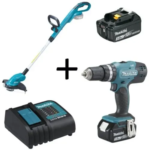 Combo Makita Parafusadeira Impacto Aparador De Grama 12v 2a