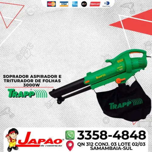 Soprador Aspirador Triturador de Folhas 3000W Trapp SF-3000 Oferta Por Tempo Limitado