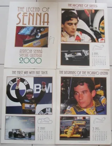 Calendário Fotografico Ayrton Senna 2000 Original - exclusivo