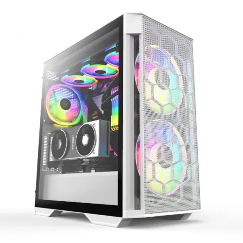 Gabinete Gamer Redragon Demolisher White *Sem Fan Led* - WZetta