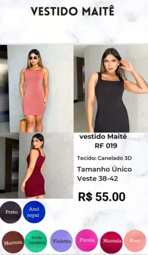 Vestidos e conjuntos no canelado premium 3D 