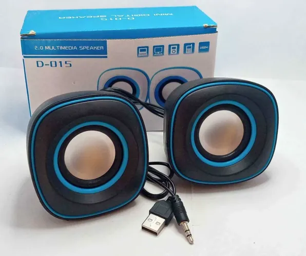 Caixas de Som Mini USB 2.0 D-015 - Novas
