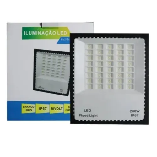Refletor Led 200w de LED 200w Branco Frio Holofote Led Smd Micro Led IP67