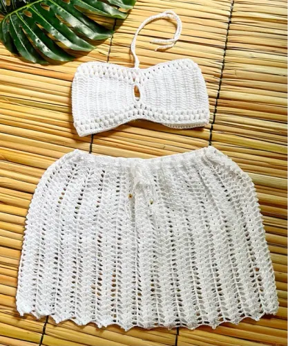 Conjunto em crochê 