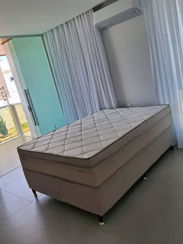 Cama Box de Casal BonSono molas ensacadas Grand sued