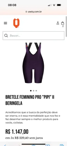 Bretele feminino iquê IQ tamanho P usado 2 vezes