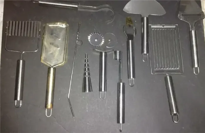 Peças em inox avulsas ( lote com 11 peças) .... usadas em bom estado