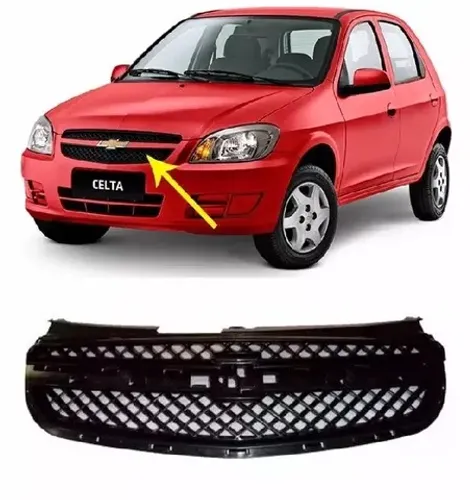 Grade Dianteira Celta  Prisma 2012 2013 2014 Prisma Com Friso Preto