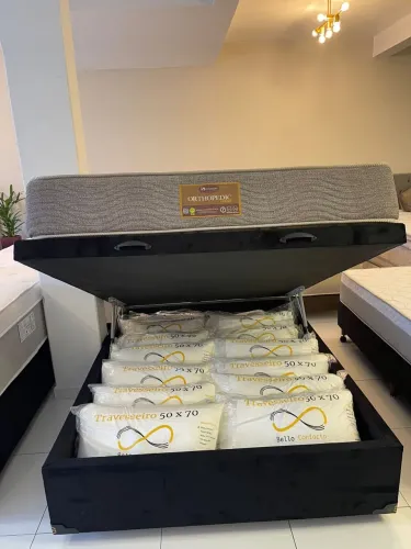 Colchão de Casal + BASE BAU NOVO - Entregamos! 