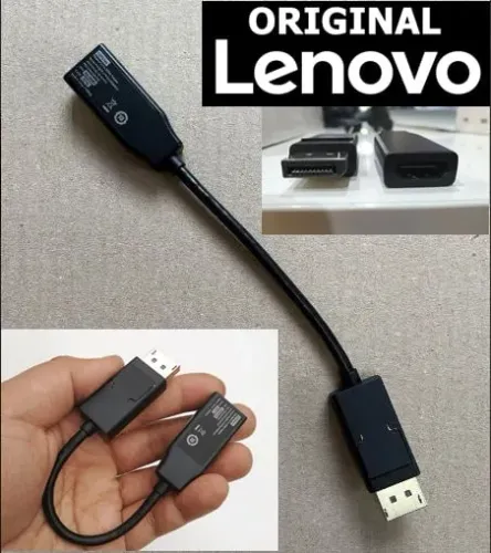 DisplayPort para HDMI - Original LENOVO - 4K 30Hz e 1080p 120Hz - Vídeo e Áudio