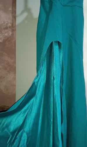 Vestido longo verde