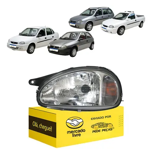 Farol Corsa Classic Wagon Pickup 1994 A 2010 Esquerdo Esquerdo/motorista