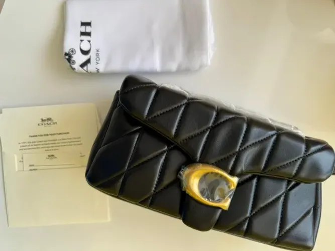 BOLSA COACH TABBY SHOULDER 26 PRETO NOVA ORIGINAL