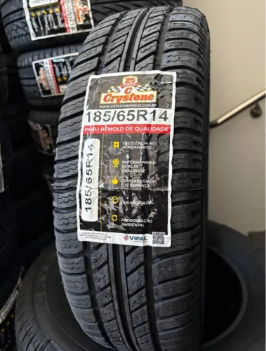 Pneu Remold 185/65R14 Crystone Vipal