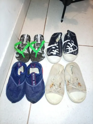 tênis all star, kimimo, chinelo ipanema novíssimo e tênis pekin de brinde, todos 23/24