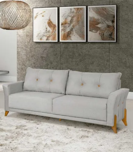 Sofá Vinci 2,00m Linho - ENTREGAMOS EM BRASÍLIA E NO ENTORNO