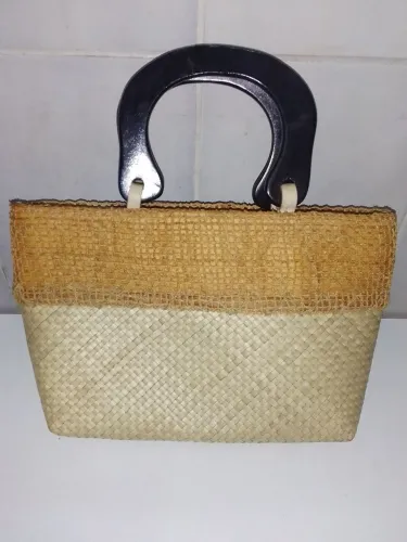 Bolsa de palha artesanal