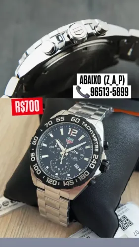 Relógio TAG HEUER FORMULA 1 FUNCIONAL FUNDO PRETO