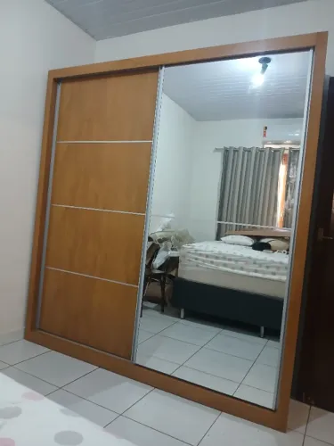 Guarda Roupa Verona 2 metros, porta de correr, 100% MDF