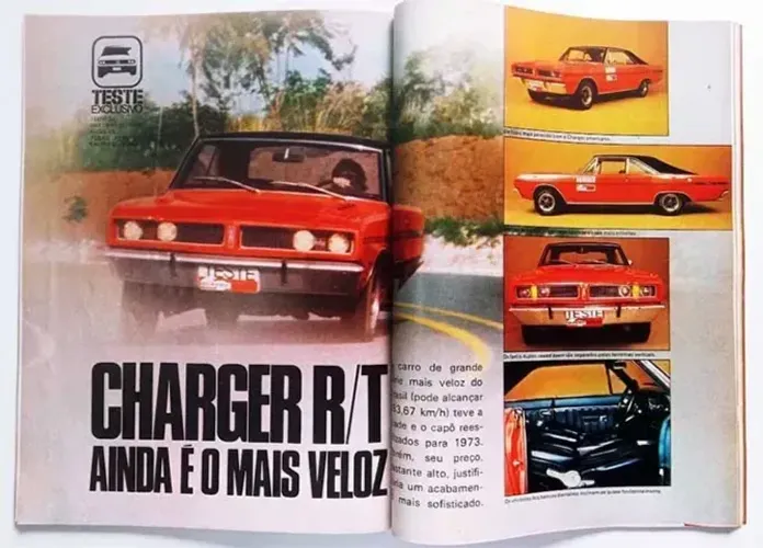 Revista Quatro Rodas - Dodge Charger RT, Fuscão, Variant, TL 1973