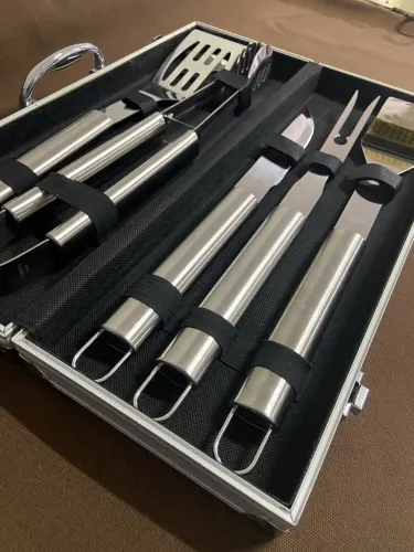 Conjunto Talheres Churrasco 5 peças 