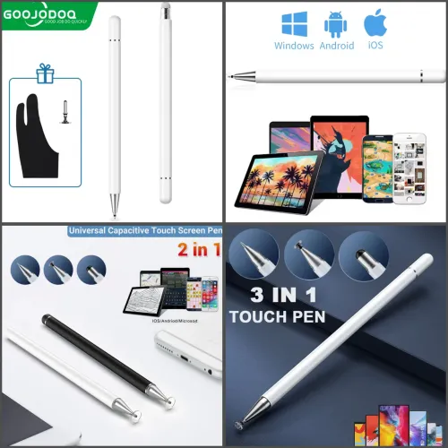 Caneta Touch Screen 3 em 1 para Tablets e Smartphones