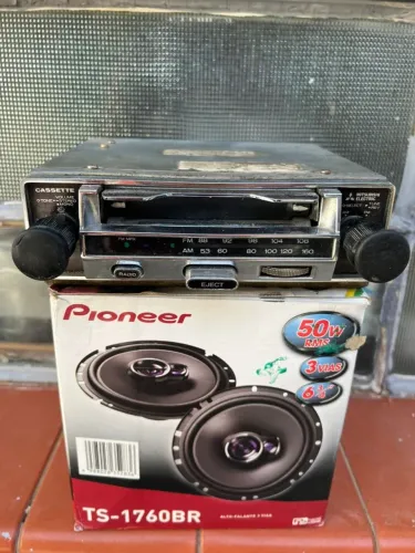 Rádio antigo carro Toca fita