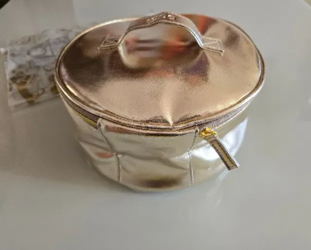 Frasqueira Necessaire Top Gold Luxo 20cm - Nova