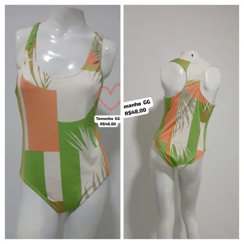 Maiô estampado floral feminino 