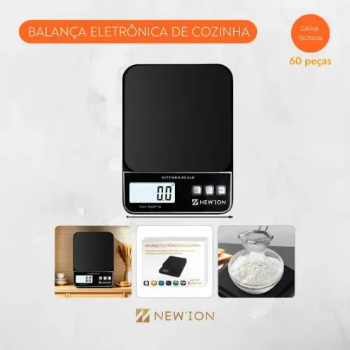 Balança Eletrônica de Cozinha Digital 5kg 10kg Novo