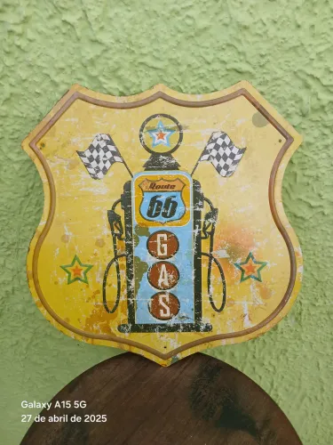 Placa metal vintage