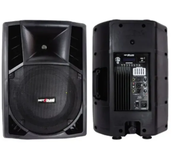 Caixa Amplificada Ativa, HotSound, Mod. HSB 15E, 3  15",  2 vias, Bass-Reflex c/ USB/SD-CA