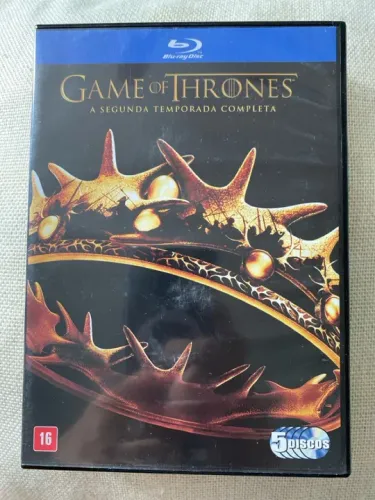 Box Bluray Game of Thrones 2 temporada 5 discos  Seminovo  