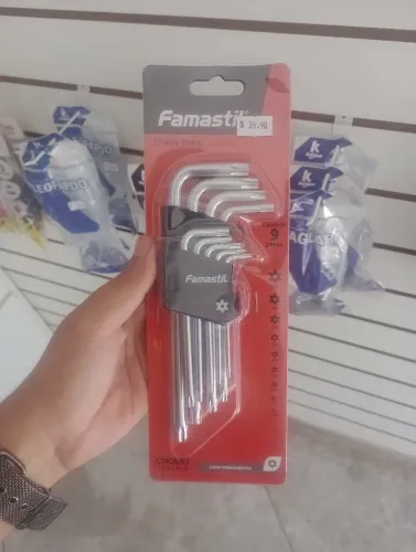 Jogo de Chaves Torx Famastil 9 peças