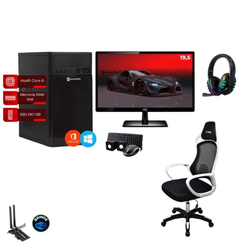 PC Completo + Cadeira Gamer