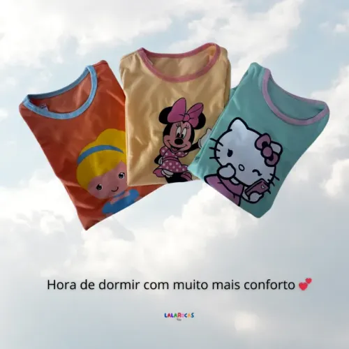 Camisola de algodao infantil