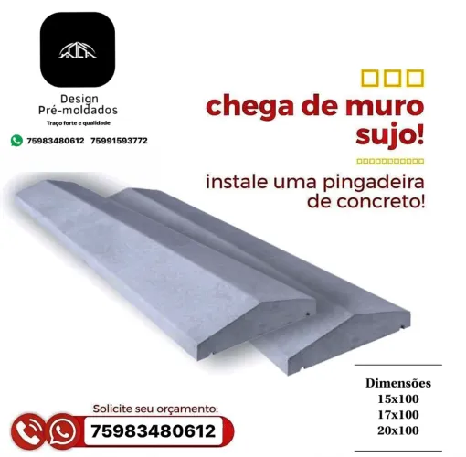 Pingadeiras de Concreto para Muro ALTA QUALIDADE