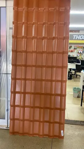 Promoção Telha de pvc cor ceramica a vista apenas R$69,90