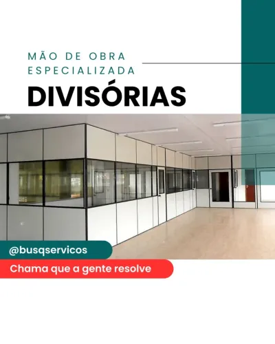 Divisórias Eucatex Serviços - Paredes, Vidraças, Portas, Manutenção e Instalação