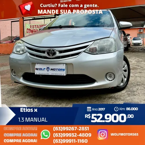 Toyota Etios X 1.3 Flex 16V 5P Mec. 2017