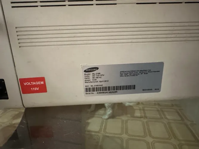 Impressora Samsung Laser Ml 2165