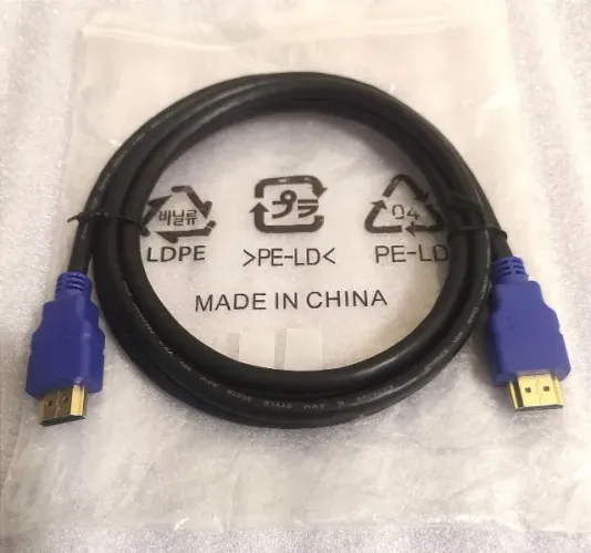 Cabo HDMI 2.0 - 2 metros - 4K 60Hz / FullHD 240Hz - Conectores Ouro 24K - R$: 15,00