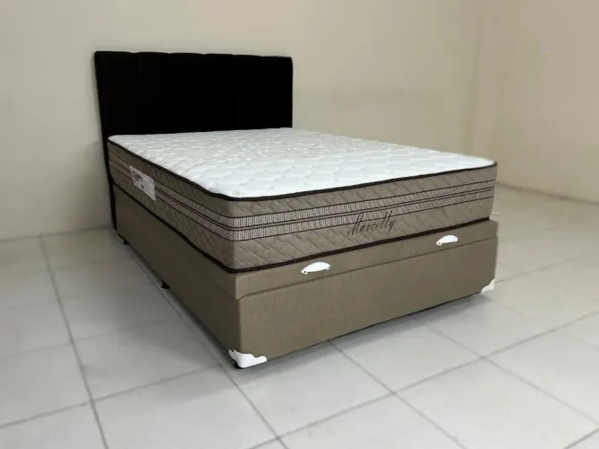 Colchão Marcelly Molas Ensacadas Casal+ Base Box Baú Classic casal