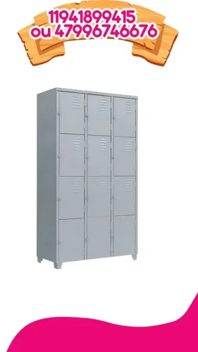 armario de vestiario com 12 portas