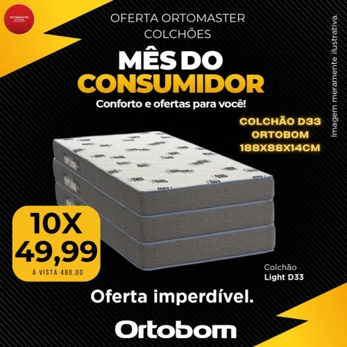 Colchão Ortobom D33 - Conforto e Qualidade!