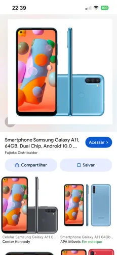 Celular quebrado 