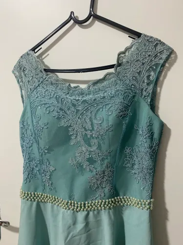 Vestido de festa - azul tiffany