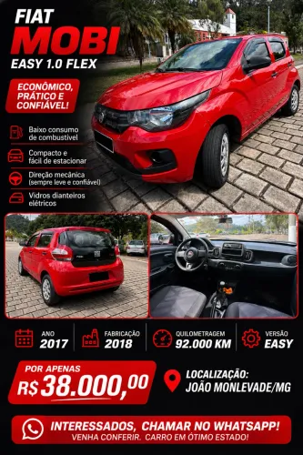 Fiat Mobi Easy 1.0 Fire Flex 5P. 2018