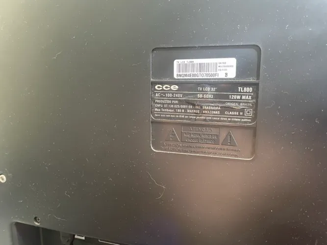 TV CCE LCD 32- Funcionando porém com mancha branca na tela