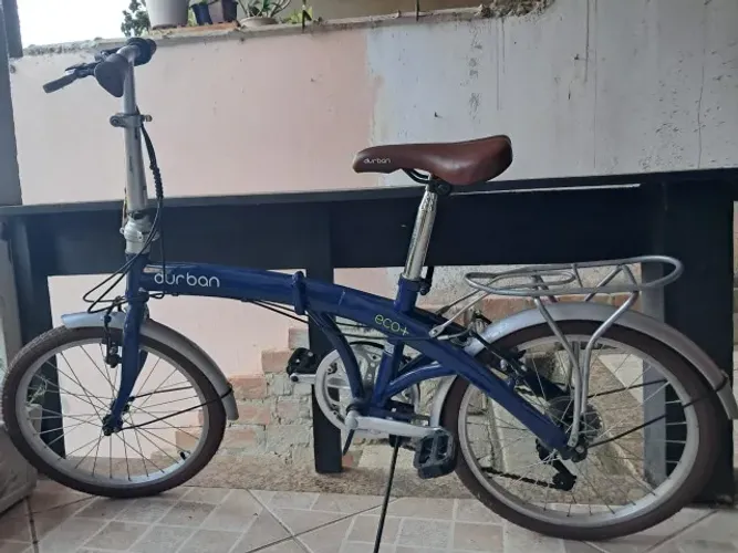 Bicicleta Dobrável Durban ECO+ Azul - 6 Marchas + Bolsa de Transporte